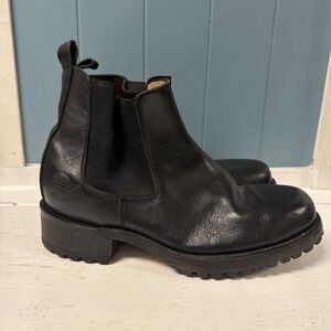 Capa de Ozono Black WoMen's Chelsea Boots Shoe Size 9 Booties Steel Toe‎